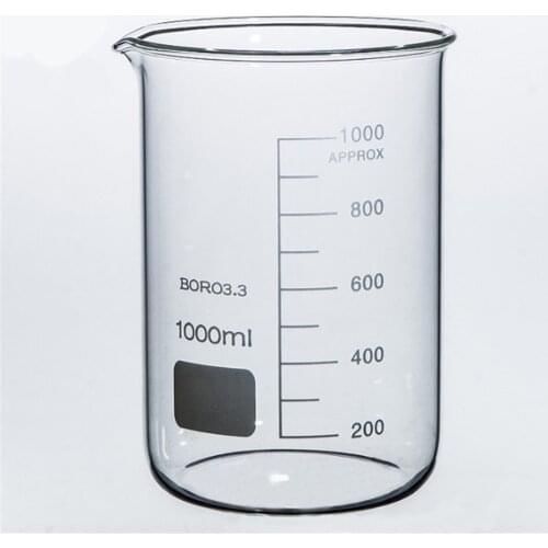 1000mL Glass Beaker Low Form New Chemical Lab Glassware