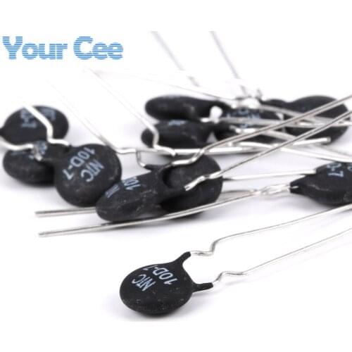 100pcs NTC Thermistor Resistor NTC 10D-7 10D7 Thermal Resistor
