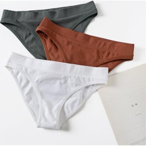 Underwear Female Panties Running Cotton Solid Underpants Yoga Sexy Lingerie Pantys for Woman Briefs Intimates Women Panties