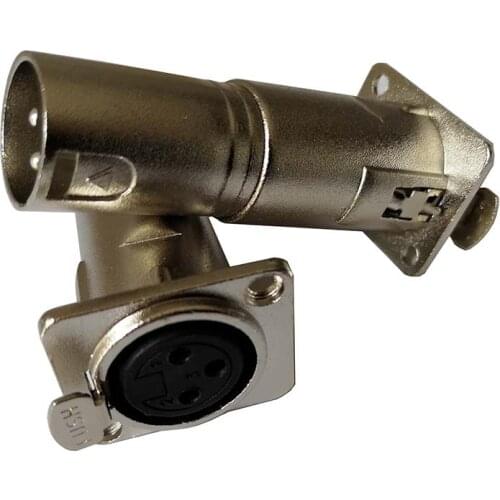 High quality 50pcs/lot NA3FDM XLR Female to Male feedthrough adapter. Chassis Rack Panel Mount Audio Adapter