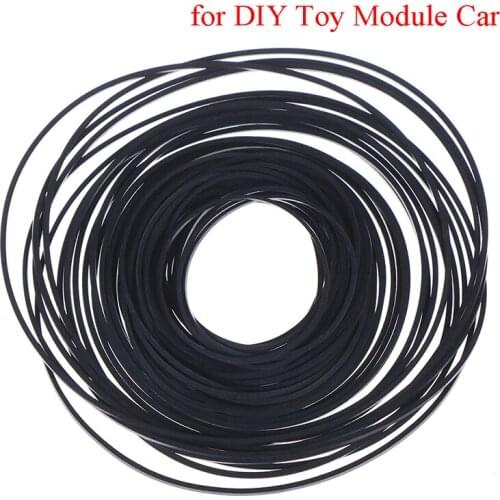 1*1mm 1pack Mix Cassette Tape Replacement Rubber CD DVD Cassette Tape Recorder Turntable Strap Belt For CD-ROM Video Machines