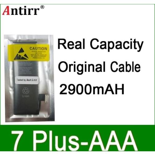 10pcs/lot Real Capacity China Protection board 2900mAh 3.7V Battery for iPhone 7PLUS zero cycle replacement repair parts 7P AAA