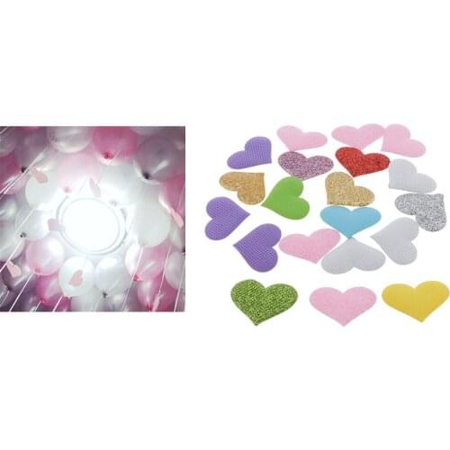 20 Pack Multicolor Love Heart Cloth Patches for Clothing Accessories T-Shirt