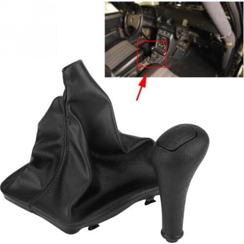 4 Speed Gear Stick Shift Knob +PU Leather Gaiter Boot Cover for Mercedes Benz W123 W140 W20