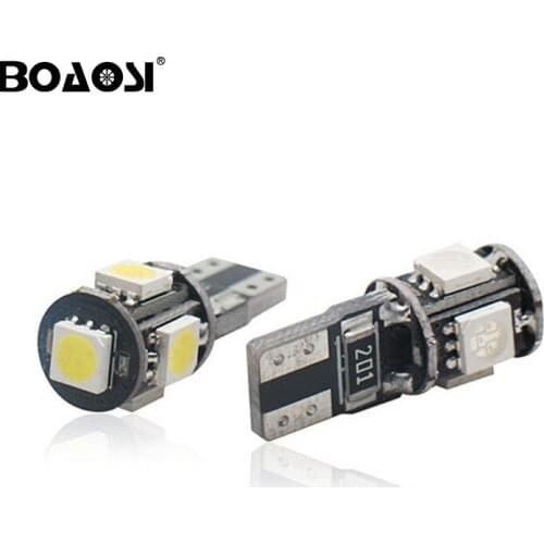 6 PCS Super Bright Canbus No Error SMD5050 T10 W5W 168 194 Car LED Reading Mirror License Plate Width light
