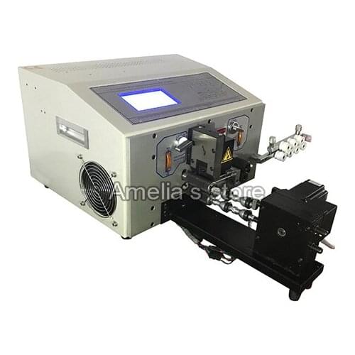 A-110 Auto control thin wire stripping and cutting and twisting machine,wire cut strip twist machine
