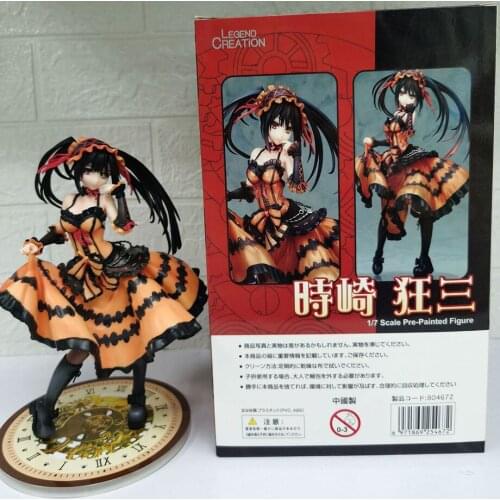 Anime Figure Toy 24cm Anime DATE A LIVE Kurrumi Tokisaki PVC Action Figure Toys Sexy Girl Figures Collection Model Doll Toy Gift