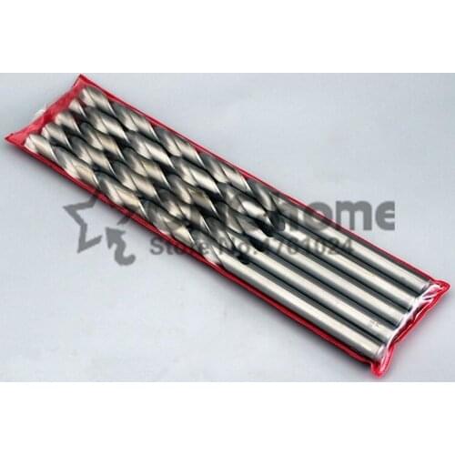 Free shipping New Brand 10PCS 4.0mm-8.0mm Extra Long High Speed Steel Twist Drill Bit Straigth Shank Auger metal Drilling Bit