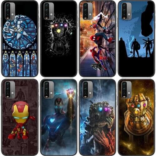Hulk captain Iron Man Phone Case For XiaoMi Redmi 11 lite 9C 8A 7A Pro 10T 5G Anime Cover Mi 10 Ultra Poco M3 X3 NFC 8 SE cover