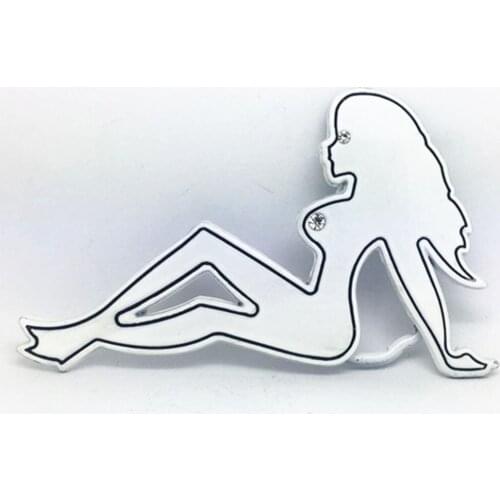 Cowboy naked women belt buckle head with white paint sexy women clothing accessories just 4.0 belt