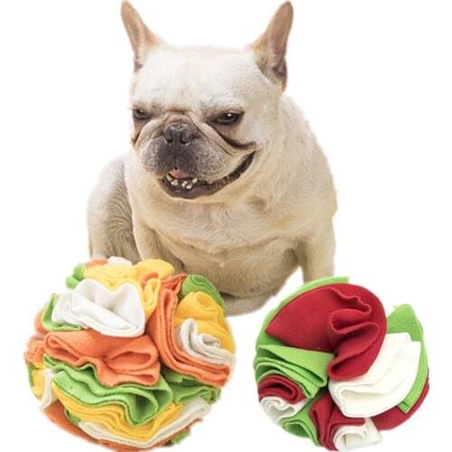 Dog Toy Olfactory Balls Pet Fidget Toys Dog Training Agility Educational Stress Reliever Toys Snack Dispenser Sniffing Ball