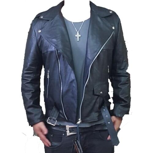 CREAZIONIINPELLE Mens Genuine Leather Jacket Made In Italy