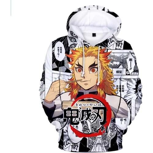 Jackets Anime Demon Slayer Kimetsu no Yaiba Movie Mugen Train hoodie Cosplay Hooded Men Women Coat Sweatshirts