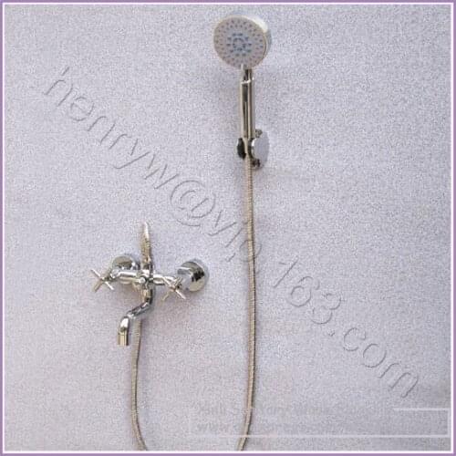 L15788 - Luxury Wall Mounted Chrome Color Brass Bath-Shower Mixer
