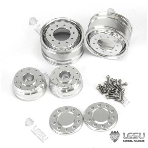 LESU Front Wheel Hub for 1/14 DIY TAMIYA RC Tractor Truck Model Axle Hex Brake W-2042 Dumper Car