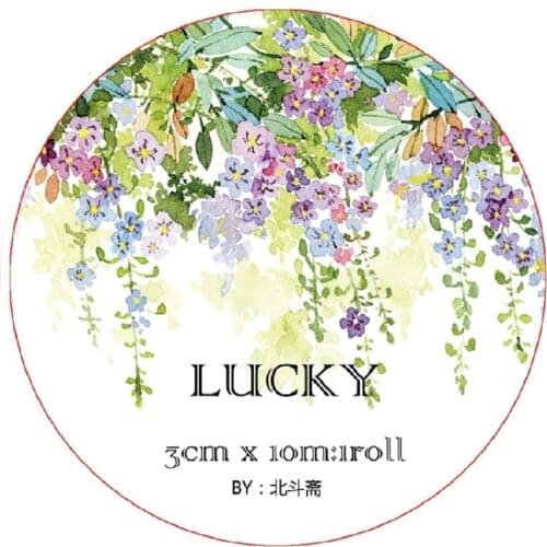 The sea of flowers Washi Tapes Bullet Journal Masking Tape Adhesive Tape DIY Scrapbooking Washi Stickers