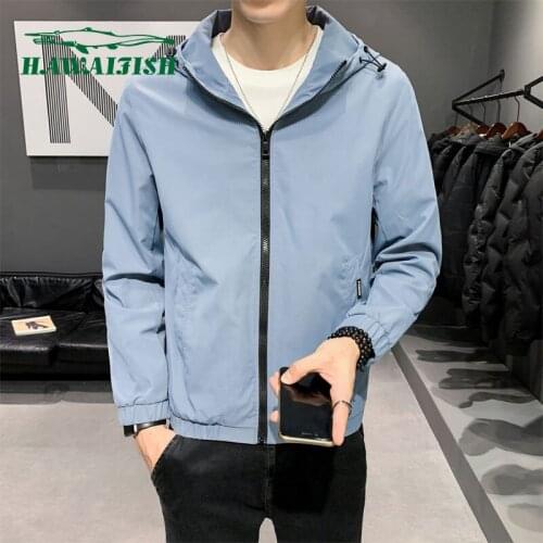 Hawaifish brand jacket men 2021 spring and autumn hot sale korean style chaqueta hombre high quality casual fashion veste homme