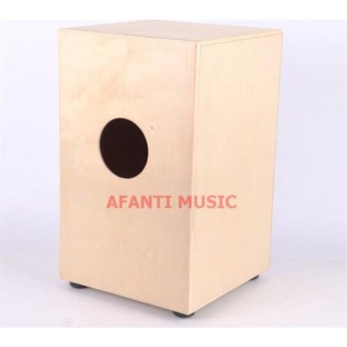 Afanti Music Teak Wood / Birch Wood / Natural Cajon (KHG-103)