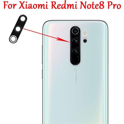 2PC New Original Rear Back Camera Glass Lens Cover+Double-Side Adhesive For Xiaomi Redmi Note8 pro Note 8 pro Fast Ship