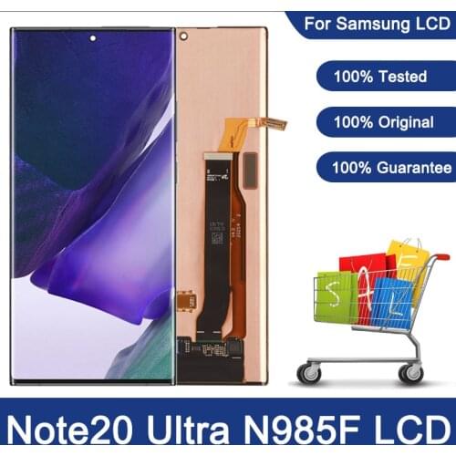 Original 6.9'' LCD For Samsung Galaxy Note20 Ultra 5G LCD Display Touch Screen Digitizer For Samsung Note 20 Ultra N985F N986B