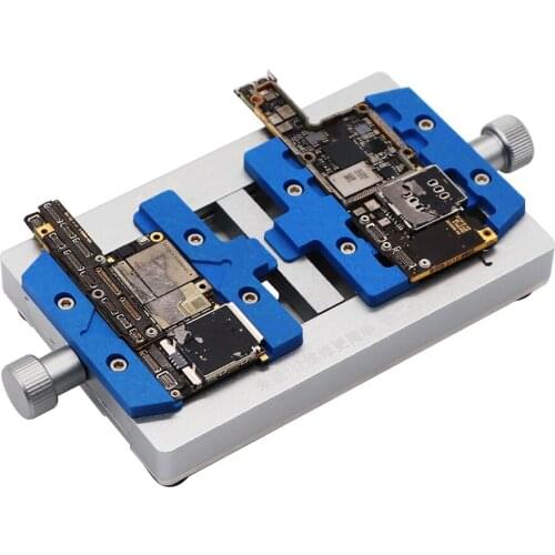 MJ K23 K22 Motherboard Soldering Fixture Dual Shaft PCB Soldering Holder For Samsung IP Soldering Repair Fixture Tool