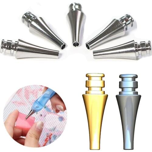 Alloy Point Drill Pen Replacement Pen Heads Diamond Painting Pen Heads DIY Embroidery Crafts Quick Cases Tool Nail Art Pen Tips