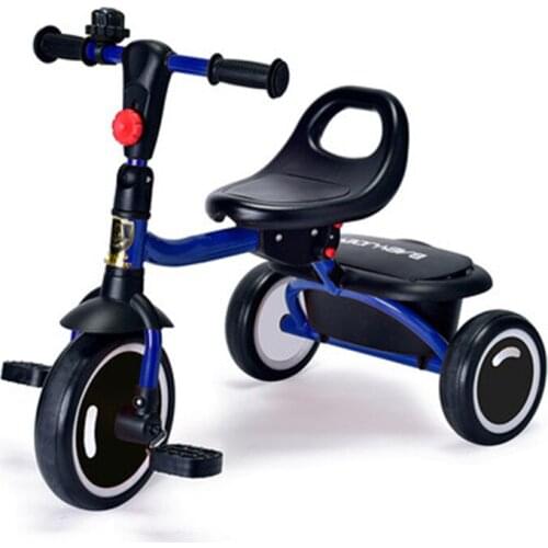 Folding and Light Childrens Tricycle High-carbon Steel Suitable for 1-3 Baby from China Foam Wheel and Small Volume