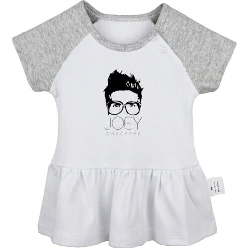 Funny Youtube Celebrity Joey Graceffa Rydell High School 1956 Design Newborn Baby Girls Dresses Toddler Infant Cotton Clothes