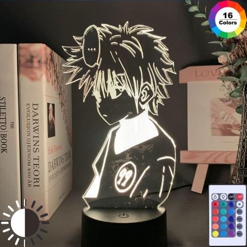 Anime Hunter X Led Night Light Nightlight Color Changing Usb Battery Table 3d Lamp Gift for Kids Hunter Colorful Birthday Xmas