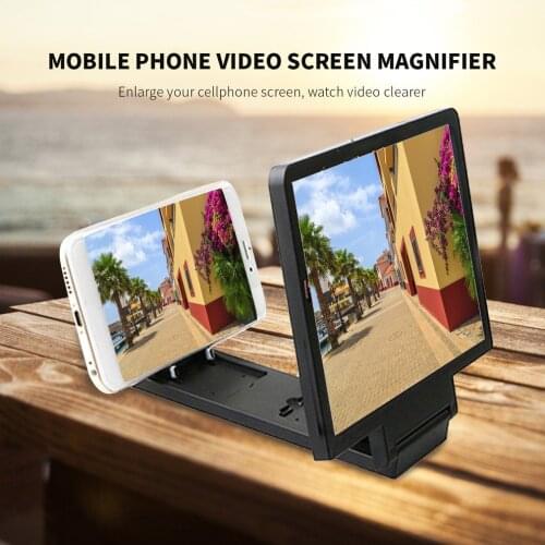 Screen Magnif 3D Movie Amplifier 3X Zoom Enlarged Phone Screen 3D Video Amplifier Radiation Eye Treasure To See Films Magnifier