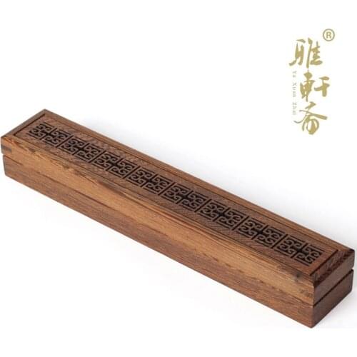 Home decoration Rosewood sandalwood incense incense wood furnace line wings wood box Lying Buddha incense burner