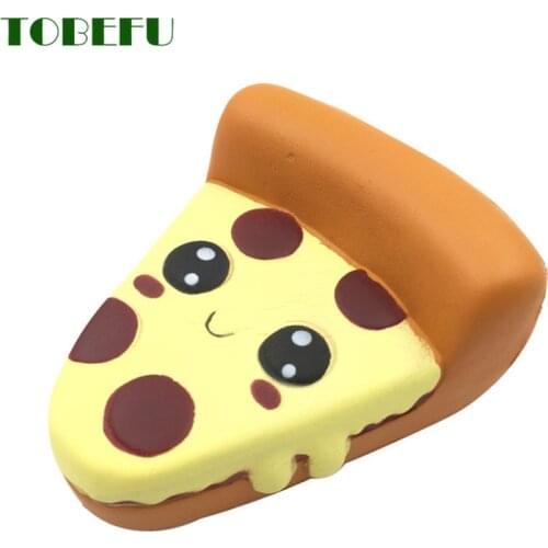 TOBEFU Fun Surprise Popular Antistress Squishy Pizza Squishe Dount Novelty Gag Toys Stress Relief Practical Jokes for Adults Kid