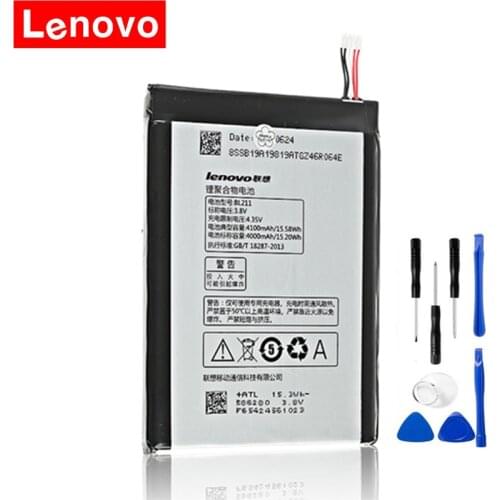 100% Original Lenovo P780 Battery BL211 4100MAh Replacement Battery For Lenovo P780 Smartphones Replacement Batteries + Tools