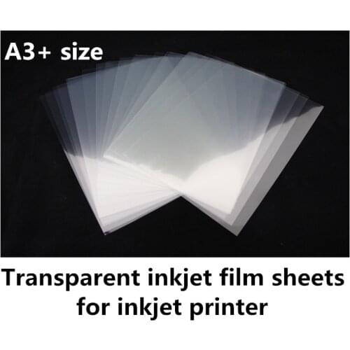 100mic thickness A3+ size inkjet clear film sheets 200 sheets wholesale