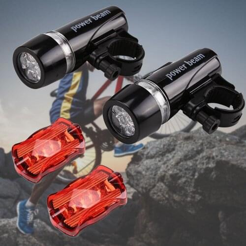2Pcs 5LED Bike Light Rainproof USB LED MTB Front Lamp Headlight Aluminum Ultralight Flashlight Bicycle Light