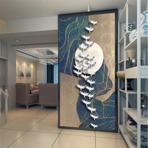 Beibehang Custom wallpaper abstract high quality flying bird Entrance artistic conception background 3d wallpaper papel mural