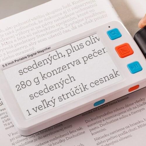 5.0 inch portable high-definition electronic vision aid low vision reading and newspaper electronic magnifying glass reader