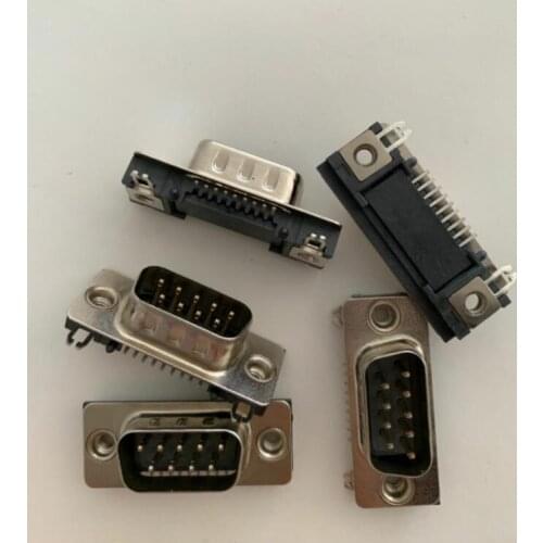 5pcs Ultra-thin DB head DR9 Core Male SMT Patch Socket Single Row Foot DB9 Connector Connector Patch