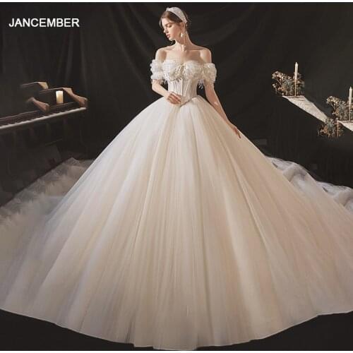 ASN009 New Design Wedding Dress Womens Sink Sleeve Off Shoulder Fashion Princess Bridal Gown Vestido Noiva Praia