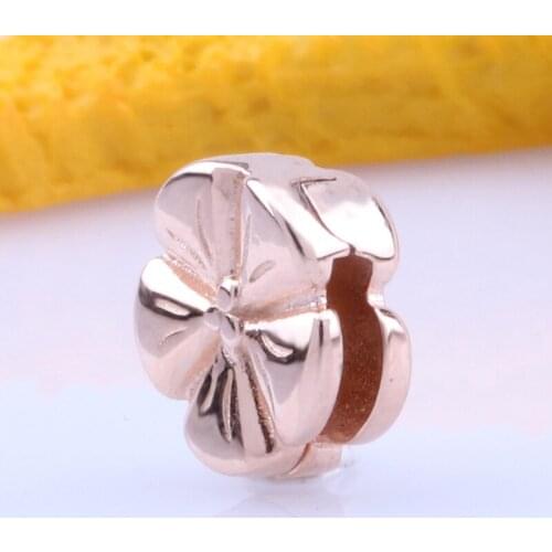 Bewill Reflexions Series S925 Silver Charms Flat Bracelet Rose Gold Accessories Fit Original Bracelet Pendant Diy Jewelry Charms