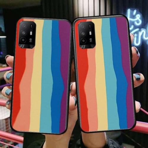 Luxury Colorful RainbowFor Realme C3 Case Soft Silicon Back cover OPPO Realme C3 RMX2020 Coque Capa Funda find x3 pro C21 8 Pro