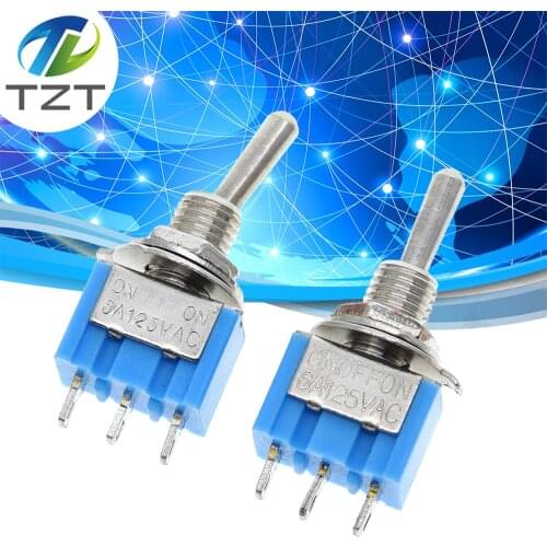 DIY Toggle Switch ON-OFF-ON / ON-OFF 3Pin 3 Position Latching MTS-103 MTS-102 AC 125V/6A 250V/3A Power Button Switch Car