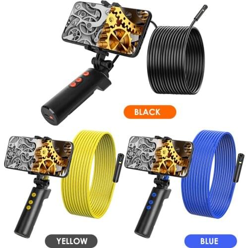 Connected Industrial Endoscopy Borescope Inspection Double Camera Built-in 9pcs 5 Levels Dimmable Adjustable Brightness LEDs