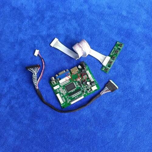 LVDS 40 Pin DIY Kit Fit BT140GW03/BT140GW04 panel 60Hz WLED VGA AV HDMI-compatible LCD monitor controller drive board 1366*768