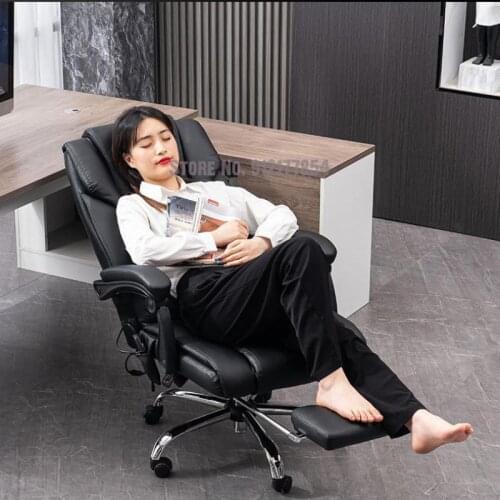 Computer Chair Home Office Chair Sofa Chair Boss Lift Swivel Chair Backrest Comfortable Sedentary Seat Lunch Leisure Chair