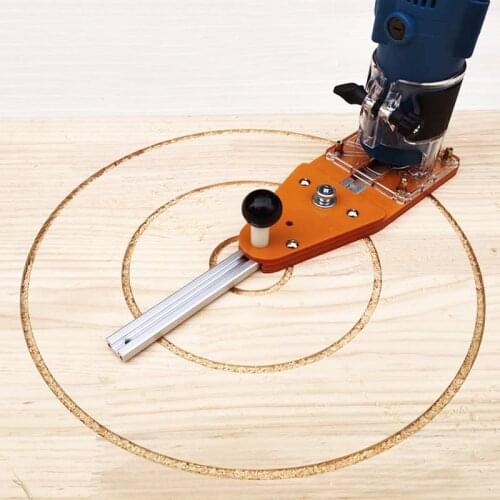 Circle Cutting Jig For Makita Electric Hand Trimmer Wood Router Milling Circle Slotting Trimming Machine Woodworking Tools