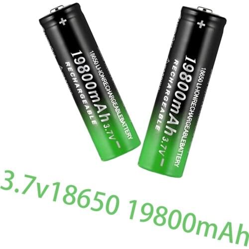 2021 New 18650 Li-Ion battery 19800mah rechargeable battery 3.7V for LED flashlight flashlight or electronic devices batteria