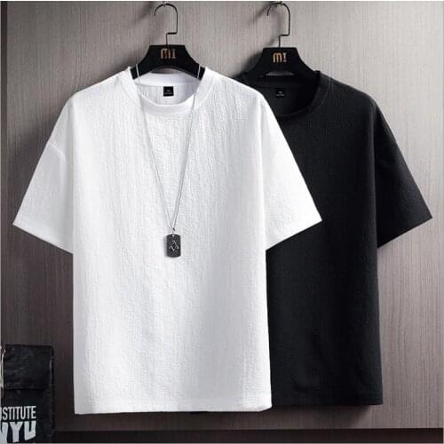 2021 Summer mens T-shirt shorts casual T-shirt O-neck breathable short-sleeved T-shirt