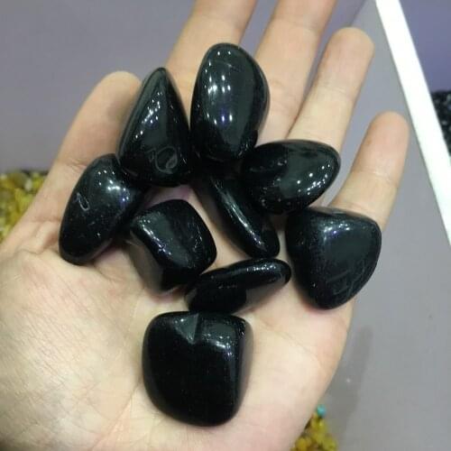 Natural Polished Mineral Black Obsidian Crystal Tumbled Stones
