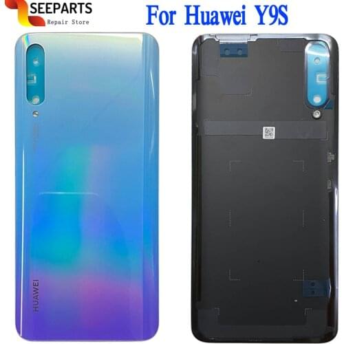 Original For Huawei Y9s Back Housing Cover Glass Rear Replacement Back Door Battery Case For Huawei P smart Pro Battery Cover